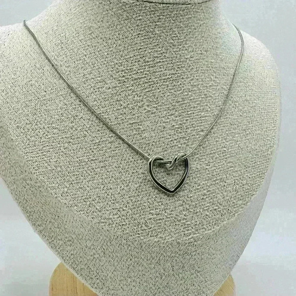The Classic Heart Pendant in Silver - Picture 3 of 5